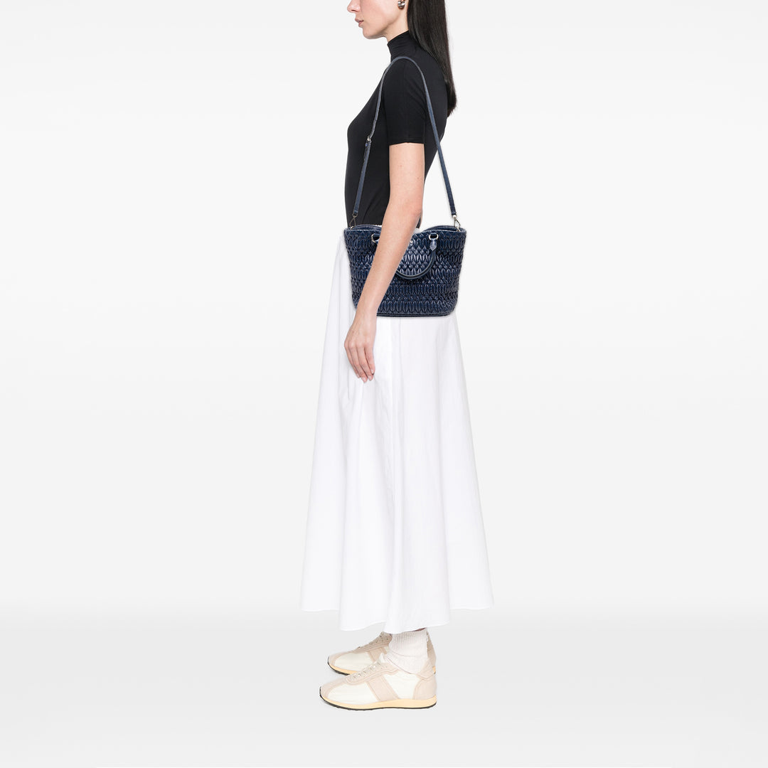 Matelasse Cristal Sac nappa Bleu