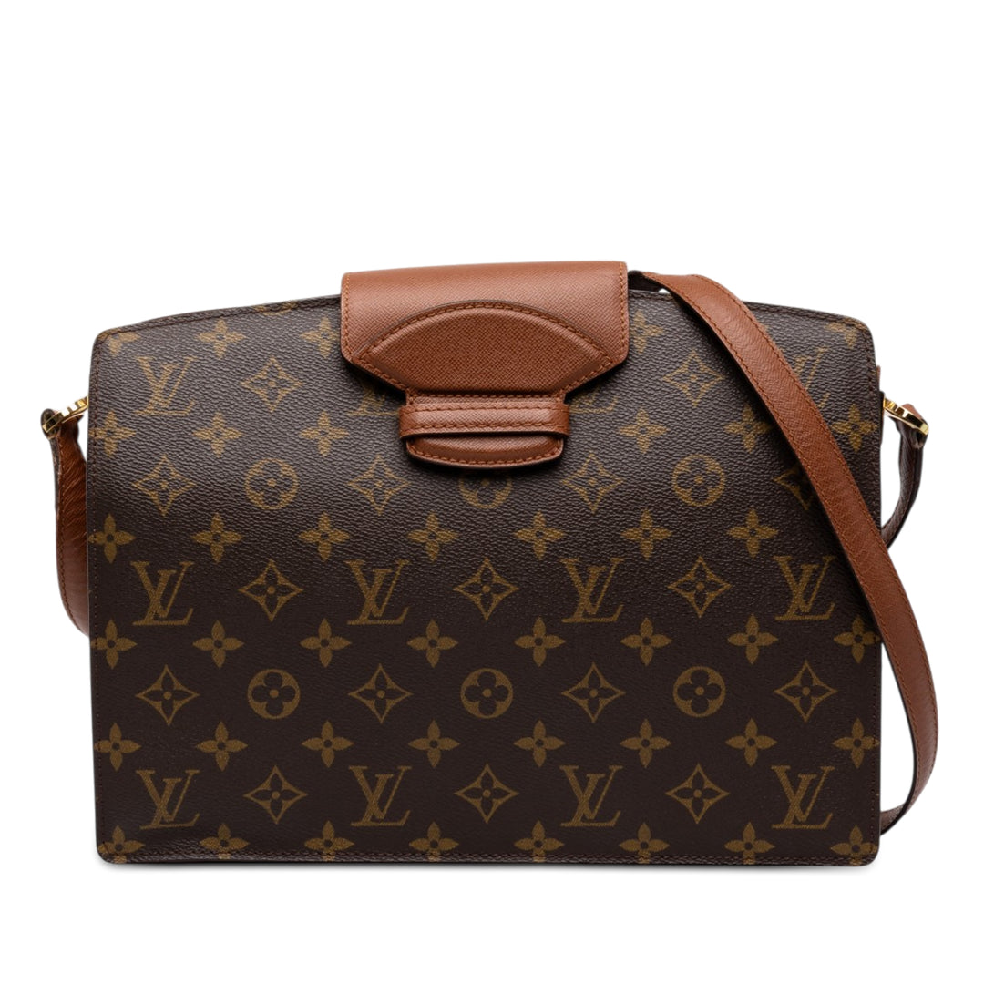 Louis Vuitton Sac bandoulière Courcelles Monogram Marron – vue principale – GABY PARIS