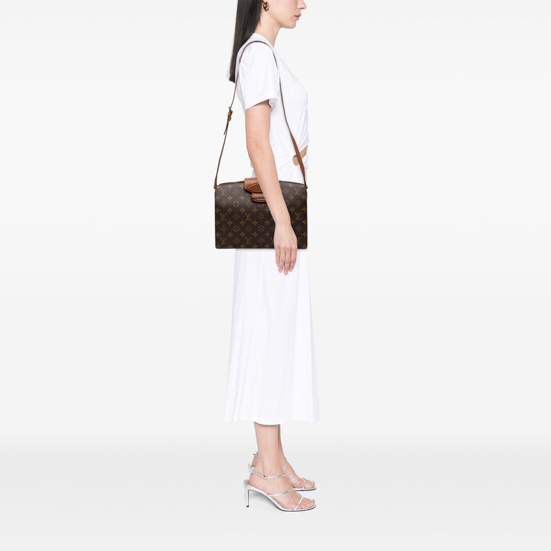 Louis Vuitton Sac bandoulière Courcelles Monogram Marron – vue 6 – GABY PARIS