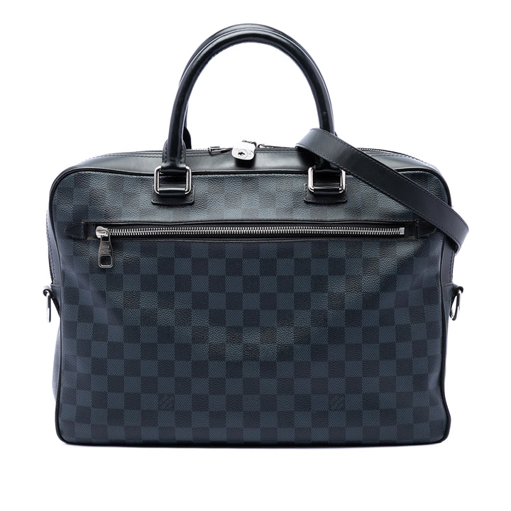 Louis Vuitton Damier Cobalt Porte Documents Business Sac Bleu – vue principale – GABY PARIS