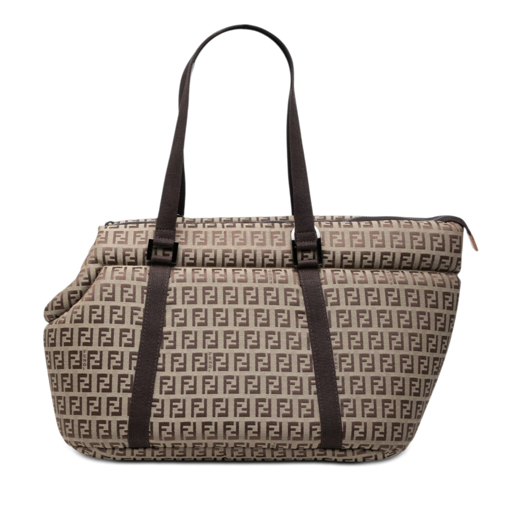 Fendi Zucchino Padded Toile Pet Carrier Sac