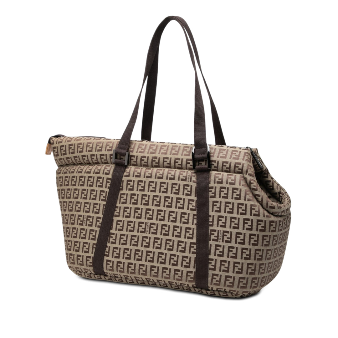 Fendi Zucchino Padded Toile Pet Carrier Sac