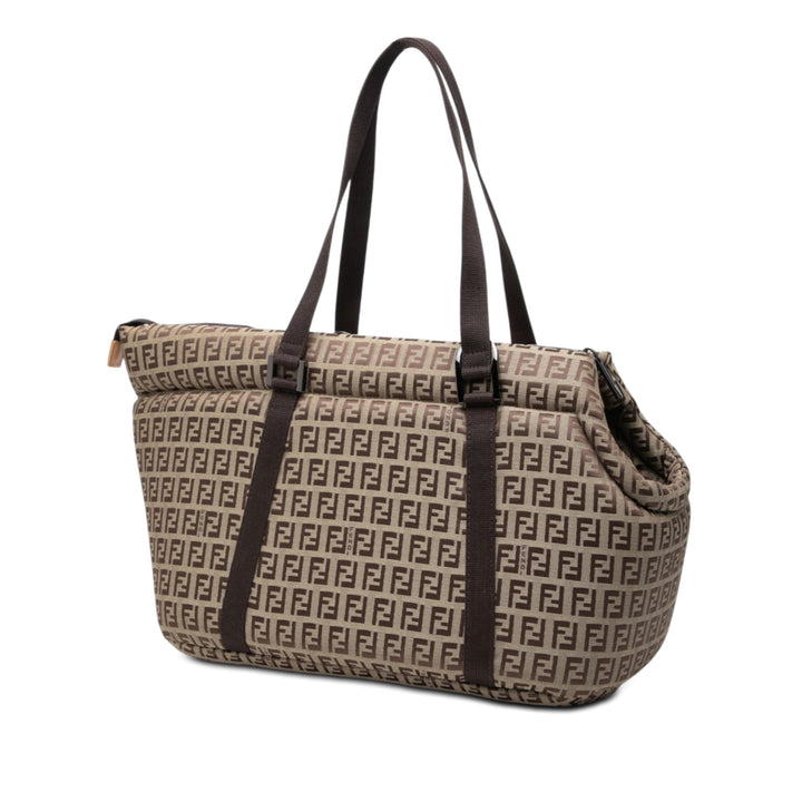 Fendi Zucchino Padded Toile Pet Carrier Sac