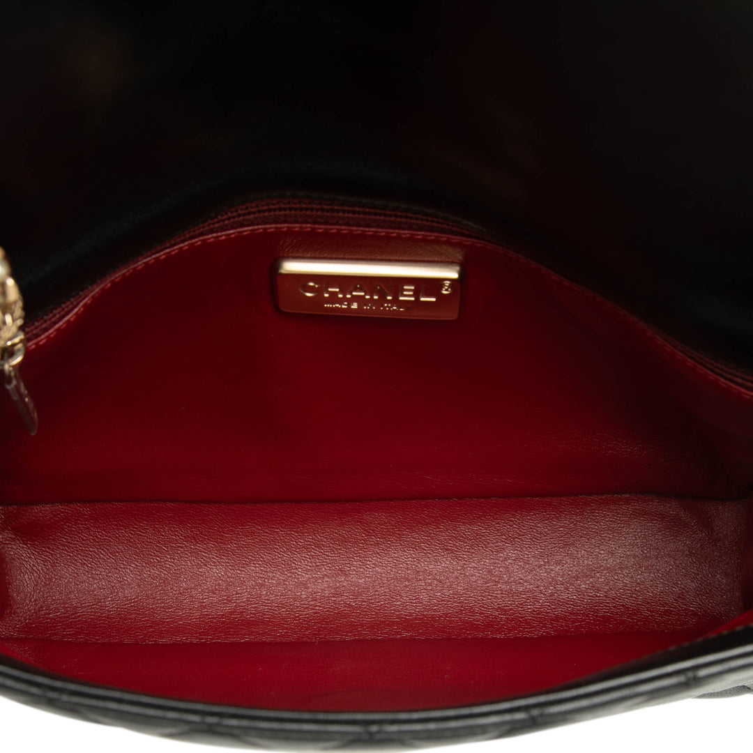 Chanel Medium Matelassé Cuir d’agneau Westminster Perle à rabat