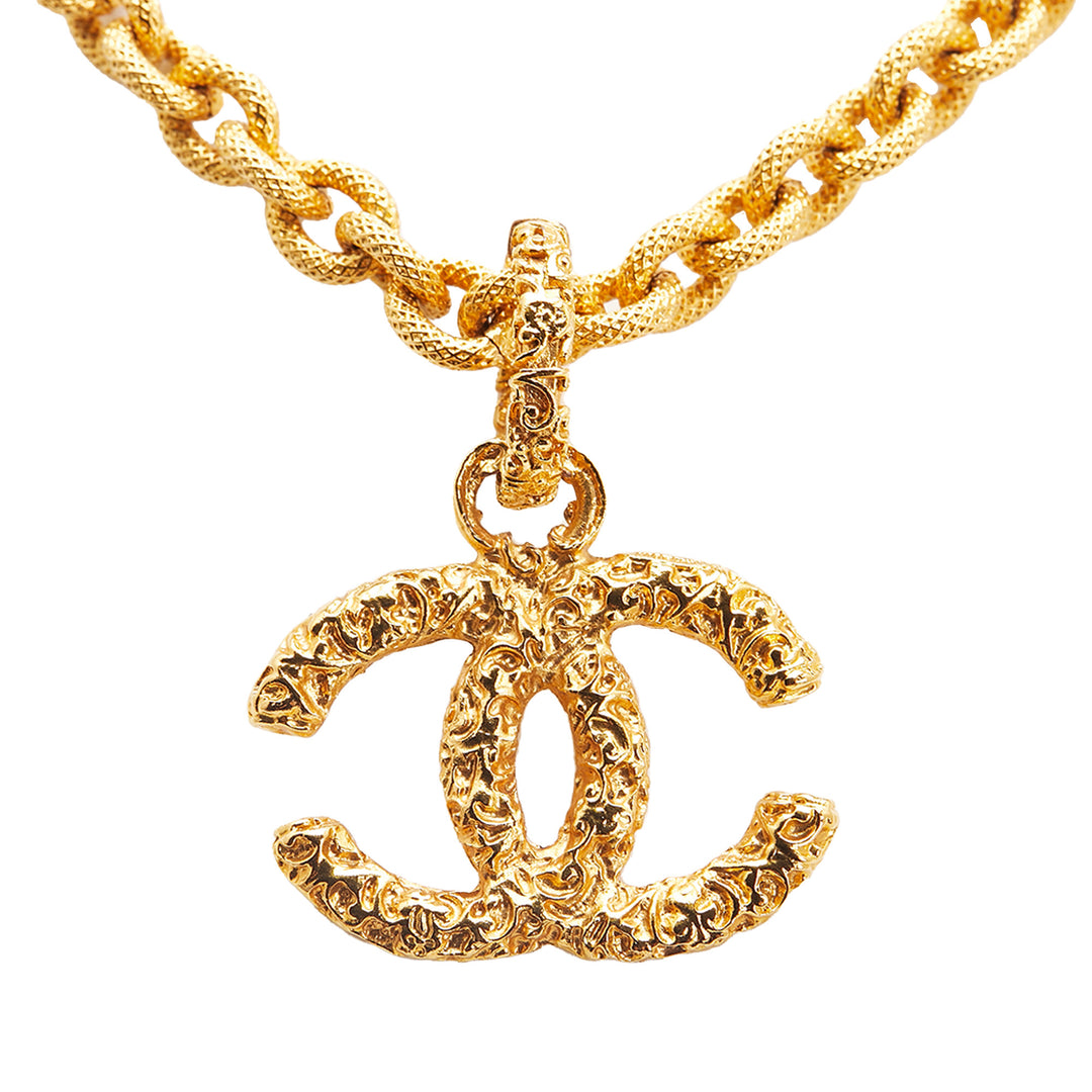 Lava Collection CC 24K Yellow Gold Pendant Necklace Gold - Gaby Paris