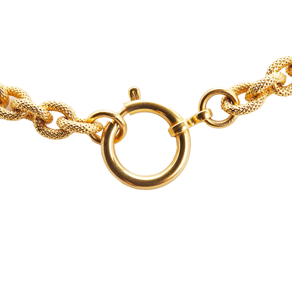 Lava Collection CC 24K Yellow Gold Pendant Necklace Gold - Gaby Paris