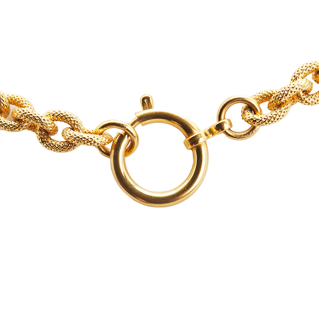 Lava Collection CC 24K Yellow Gold Pendant Necklace Gold - Gaby Paris