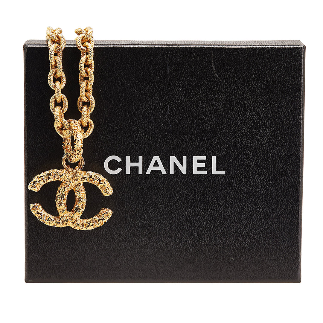 Lava Collection CC 24K Yellow Gold Pendant Necklace Gold - Gaby Paris