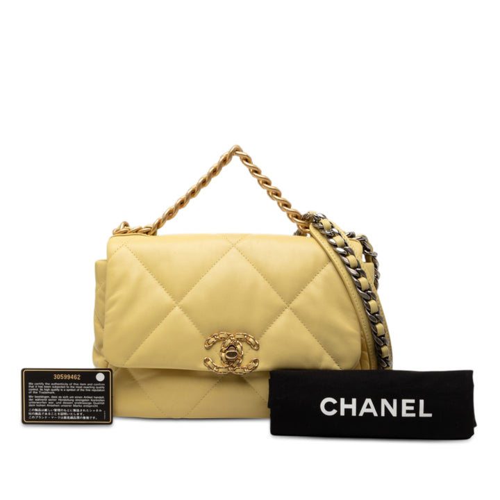 Chanel Medium Cuir d’agneau 19 à rabat