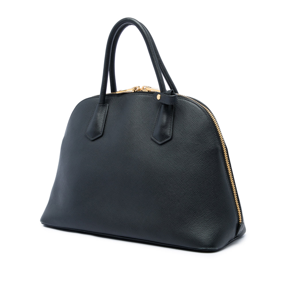 Prada Sac à main dôme Saffiano Noir – vue 2 – GABY PARIS