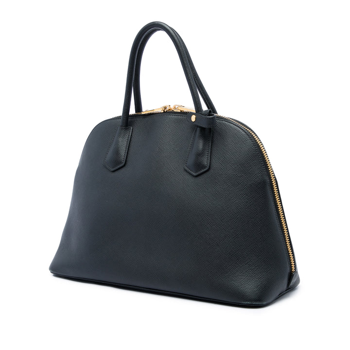 Prada Sac à main dôme Saffiano Noir – vue 2 – GABY PARIS