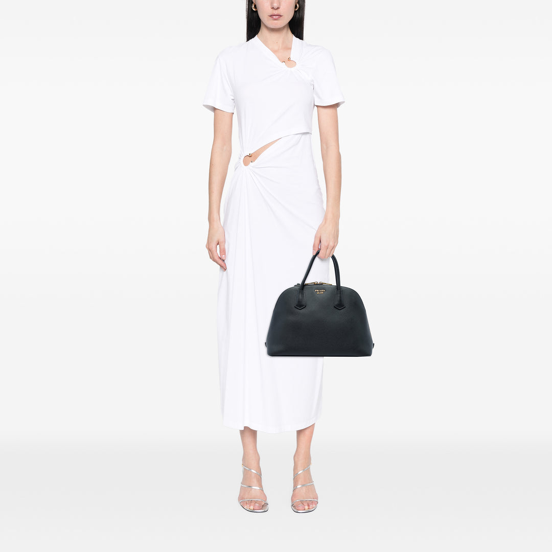 Prada Sac à main dôme Saffiano Noir – vue 5 – GABY PARIS