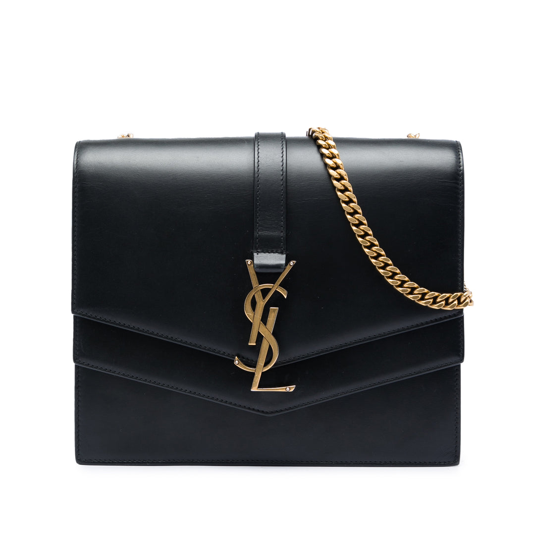 Saint Laurent Sulpice Sac Moyen Noir – vue principale – GABY PARIS