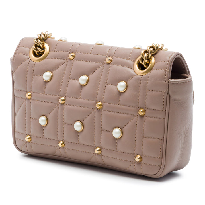 Gucci GG Marmont Perle clouté Matelasse Aria Sac Petit Cuir de veau