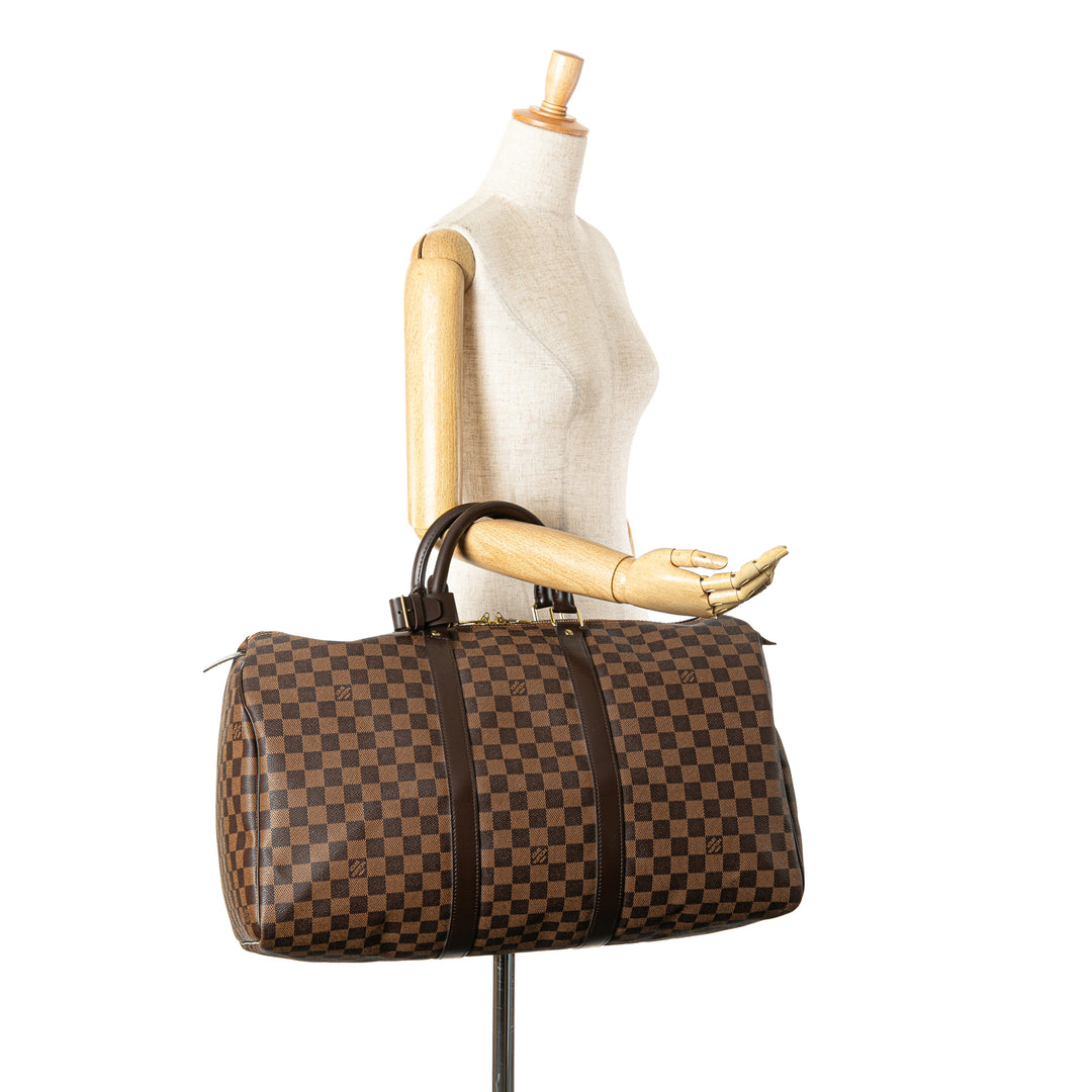 Damier Ebene Keepall 50 Brown - Gaby Paris