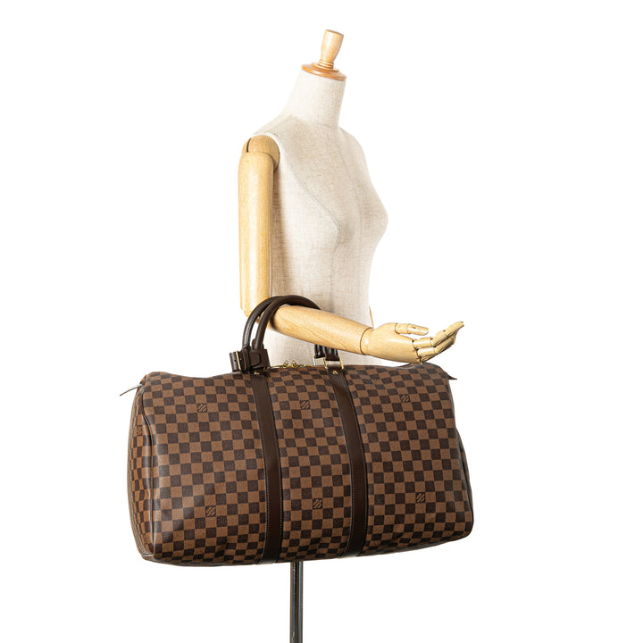 Damier Ebene Keepall 50 Brown - Gaby Paris