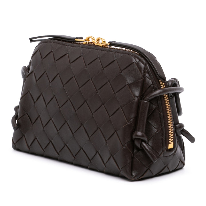 Bottega Veneta Mini Cuir d'agneau Intrecciato Loop Sac caméra