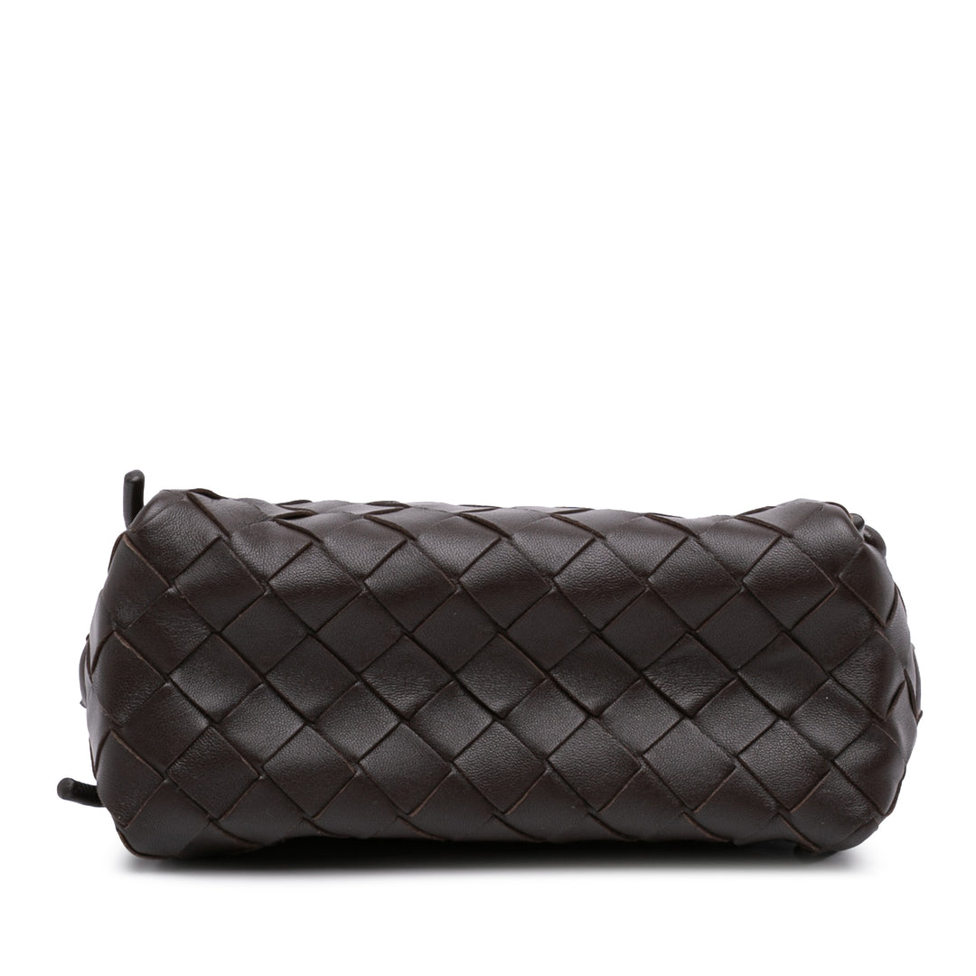 Bottega Veneta Mini Cuir d'agneau Intrecciato Loop Sac caméra