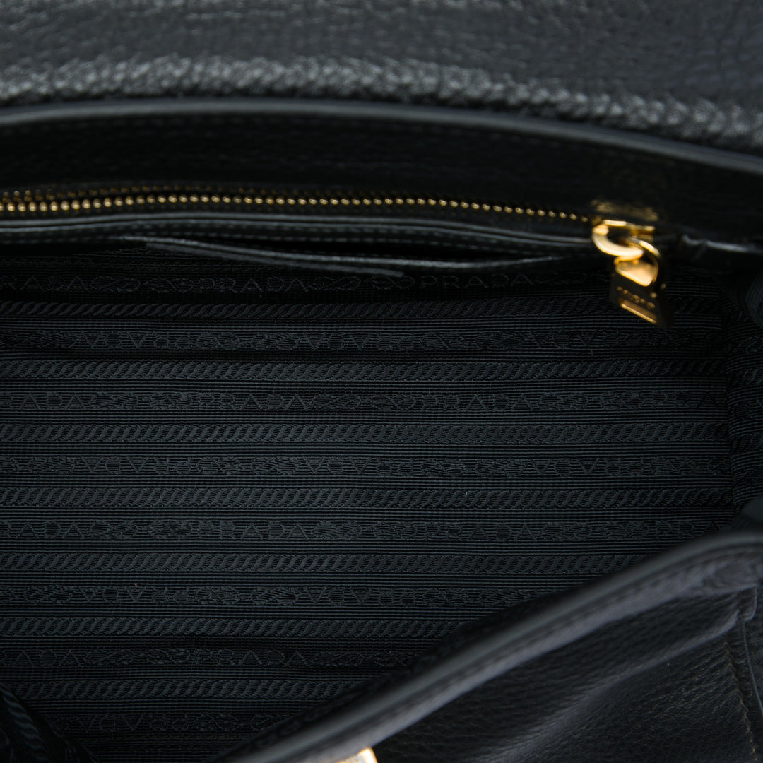 Prada Vitello Daino Soundlock Sac Cuir
