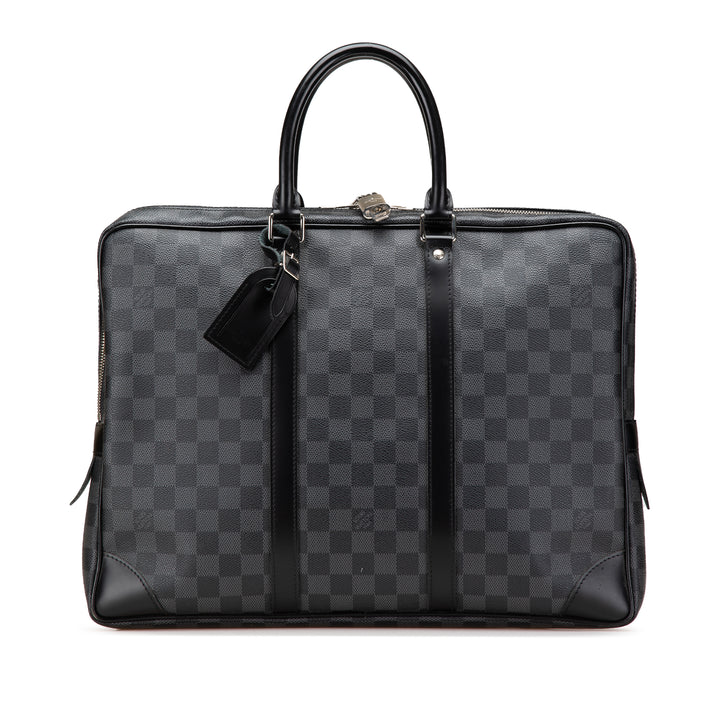 Louis Vuitton Damier Graphite Porte Documents Voyage PM Noir
