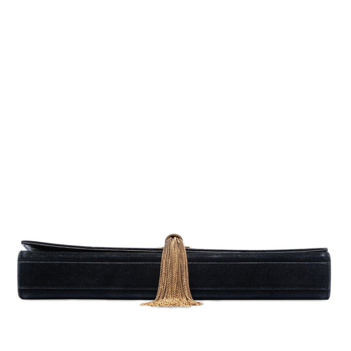 Saint Laurent Daim Monogram Kate Pompon Pochette