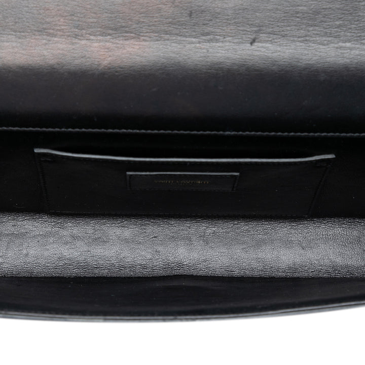 Saint Laurent Daim Monogram Kate Pompon Pochette