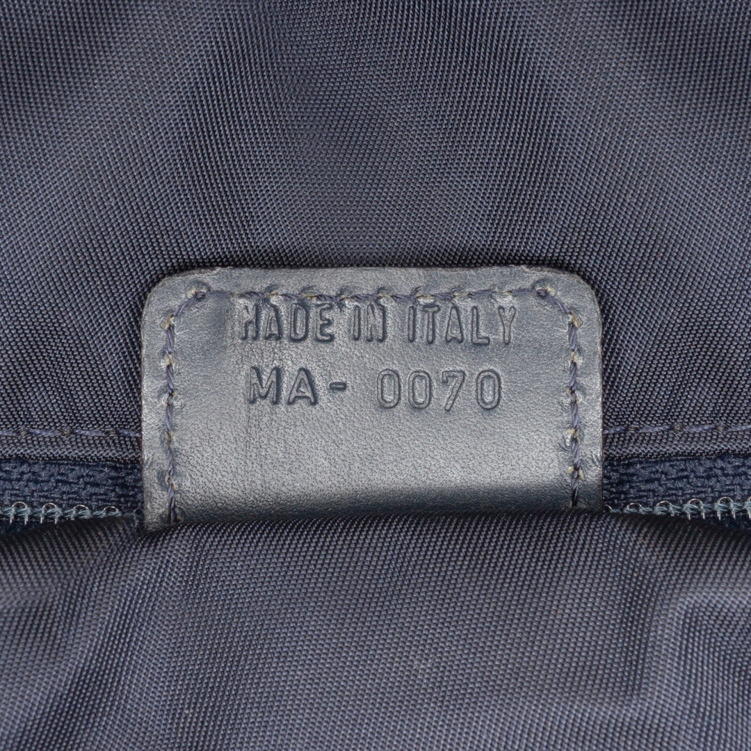 Diorissimo Trotter Canvas Double Saddle Bowler Bag Blue - Gaby Paris