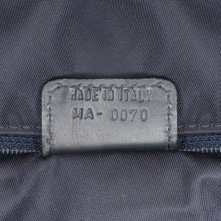 Diorissimo Trotter Canvas Double Saddle Bowler Bag Blue - Gaby Paris