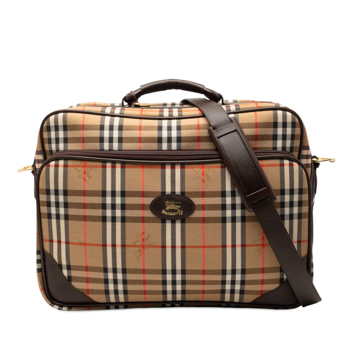 Burberry Haymarket Check Toile Porte-documents