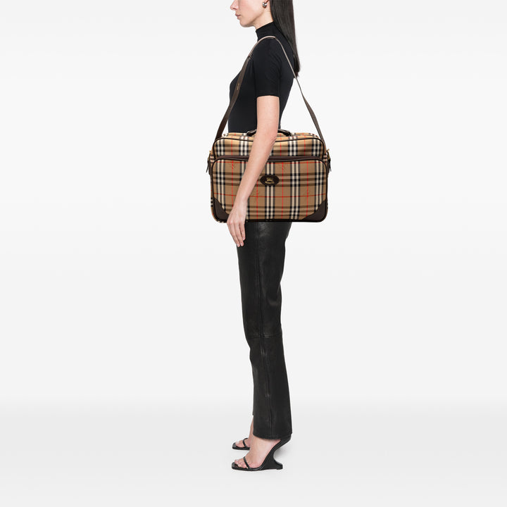 Burberry Haymarket Check Toile Porte-documents