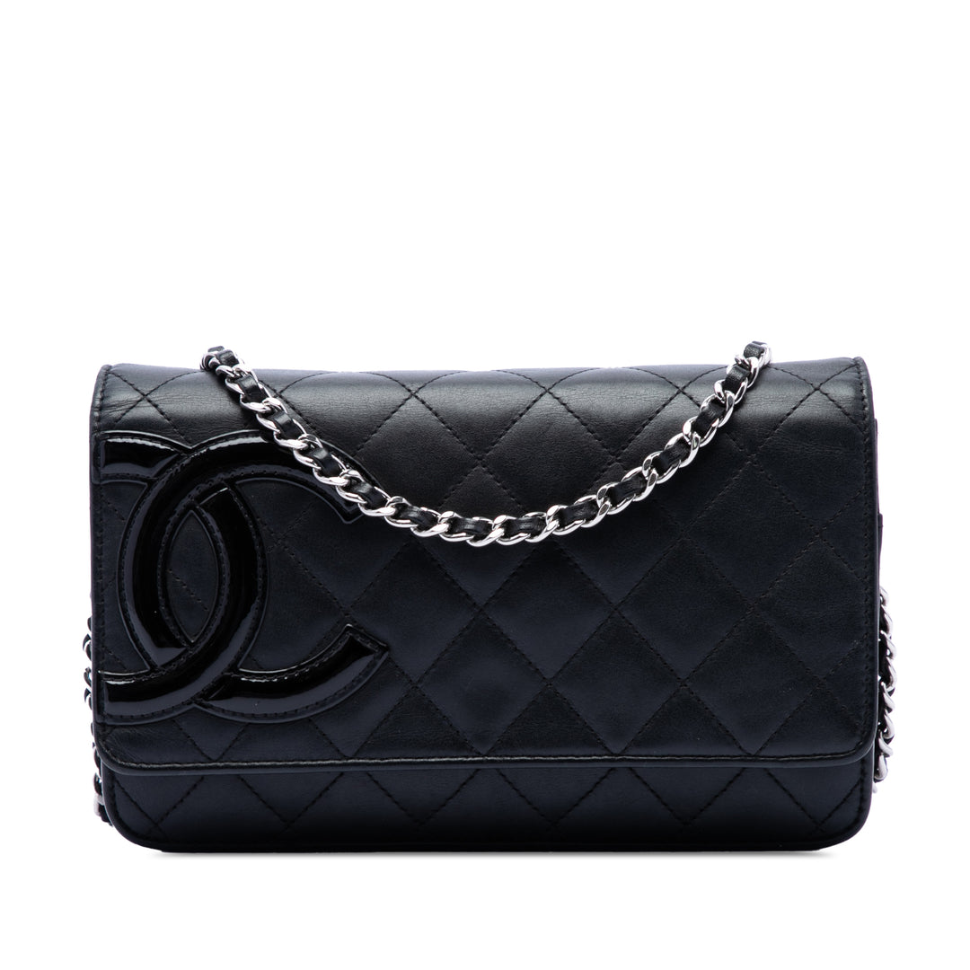 Chanel Matelassé Cuir d’agneau Cambon Ligne Wallet on Chain