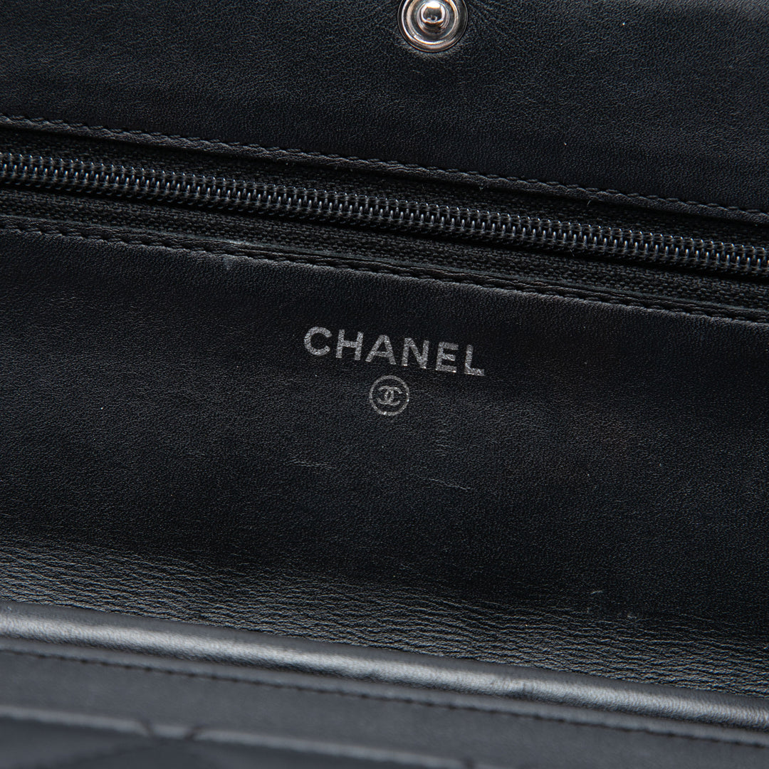 Chanel Matelassé Cuir d’agneau Cambon Ligne Wallet on Chain