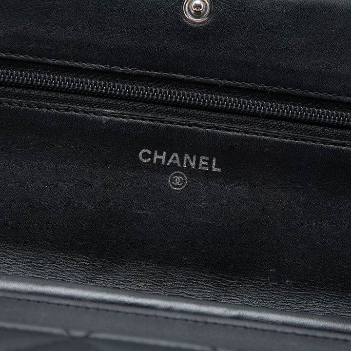 Chanel Matelassé Cuir d’agneau Cambon Ligne Wallet on Chain