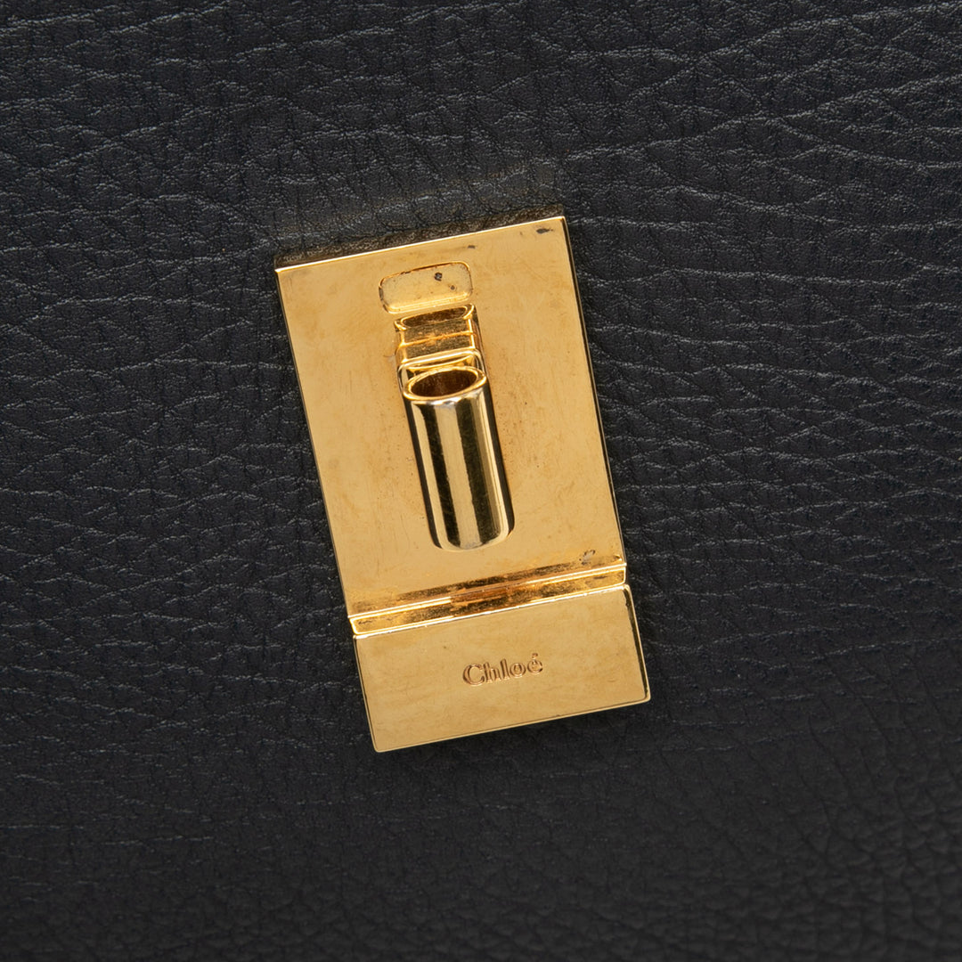 Bicolore et grainé Drew Sac Petit Cuir de veau grainé Bleu