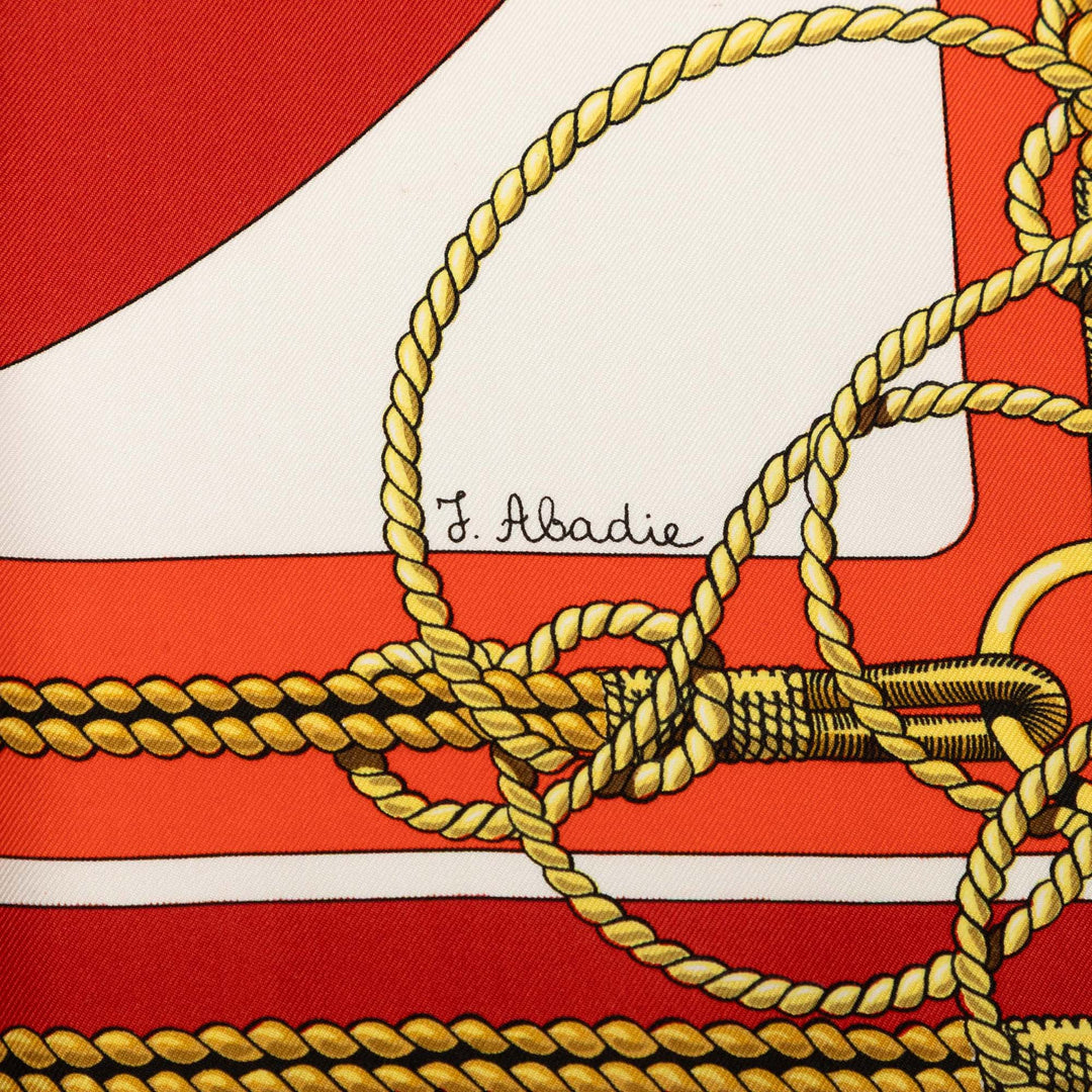 Hermès Chateaux D Arriere Foulard 90 Multi Soie