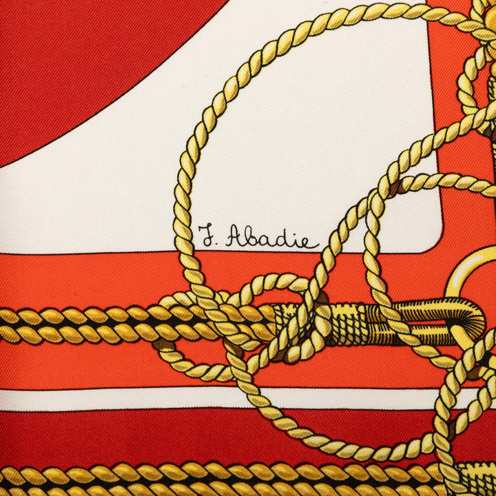 Hermès Chateaux D Arriere Foulard 90 Multi Soie