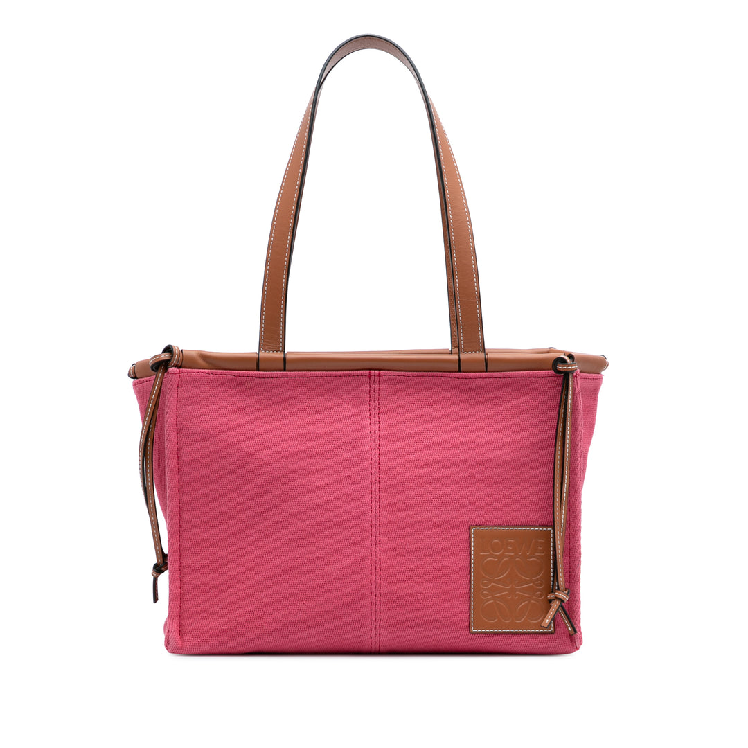 Small Canvas Cushion Tote Pink - Gaby Paris