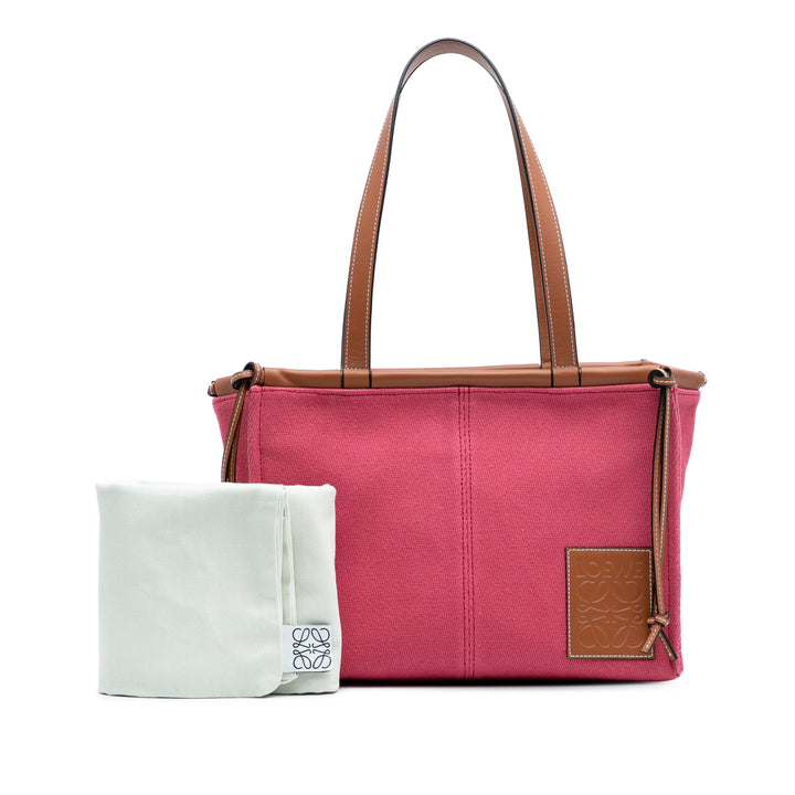 Small Canvas Cushion Tote Pink - Gaby Paris