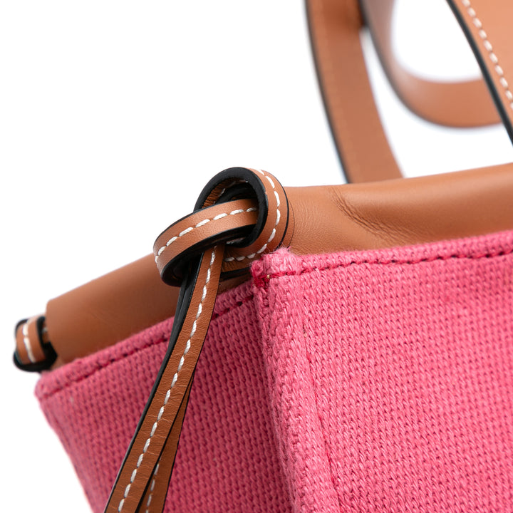 Small Canvas Cushion Tote Pink - Gaby Paris