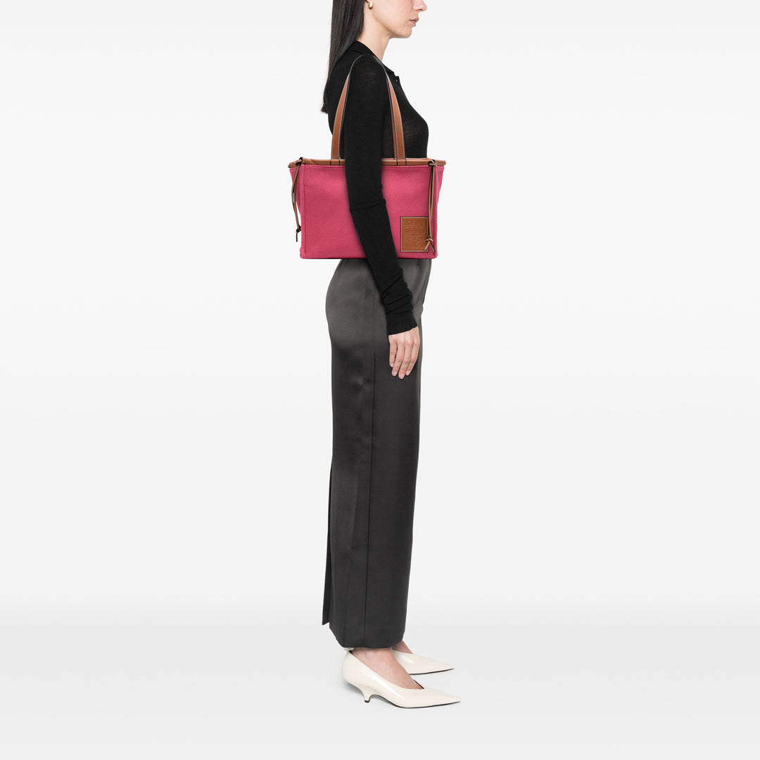 Small Canvas Cushion Tote Pink - Gaby Paris