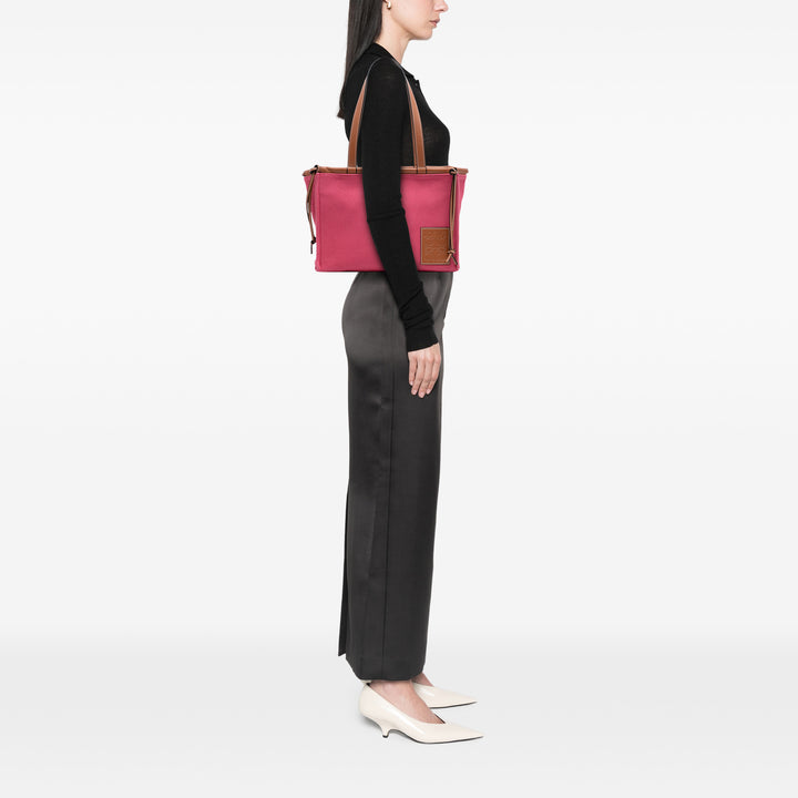 Small Canvas Cushion Tote Pink - Gaby Paris