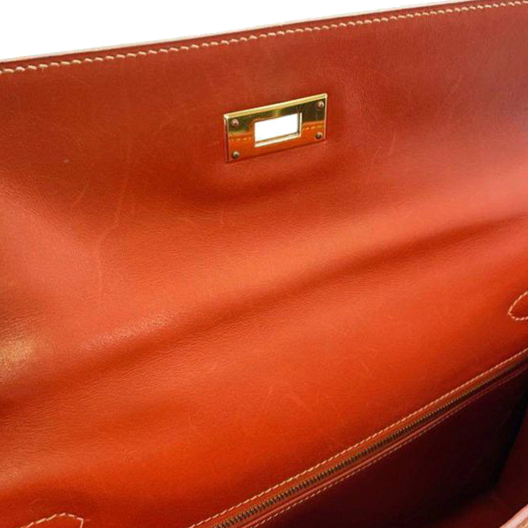 Hermès Box Calf Kelly Sellier 32 Brown - GABY PARIS