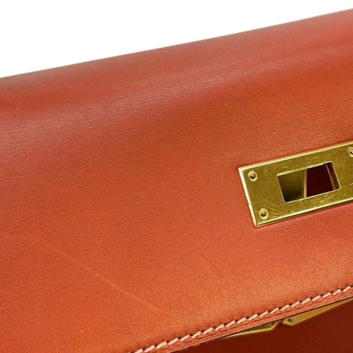 Hermès Box Calf Kelly Sellier 32 Brown - GABY PARIS