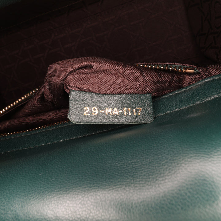 Small Lambskin Cannage My ABCDior Lady Dior Green - Gaby Paris