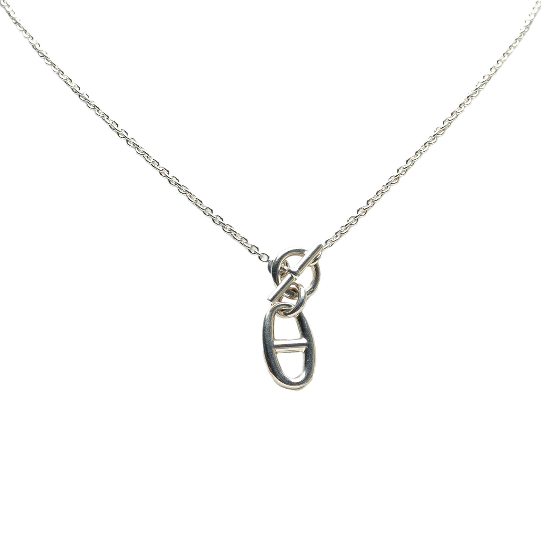 Hermès Sterling Argenté Chaine D'Ancre Amulet Collier Argenté – GABY PARIS Authentique