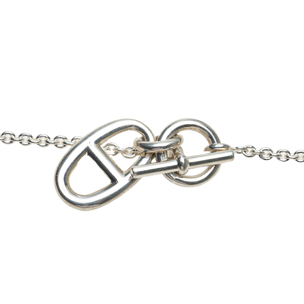 Hermès Sterling Argenté Chaine D'Ancre Amulet Collier Argenté – GABY PARIS Authentique