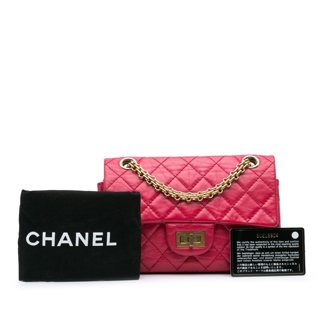 Mini Reissue 2.55 Calfskin Flap Pink - Gaby Paris