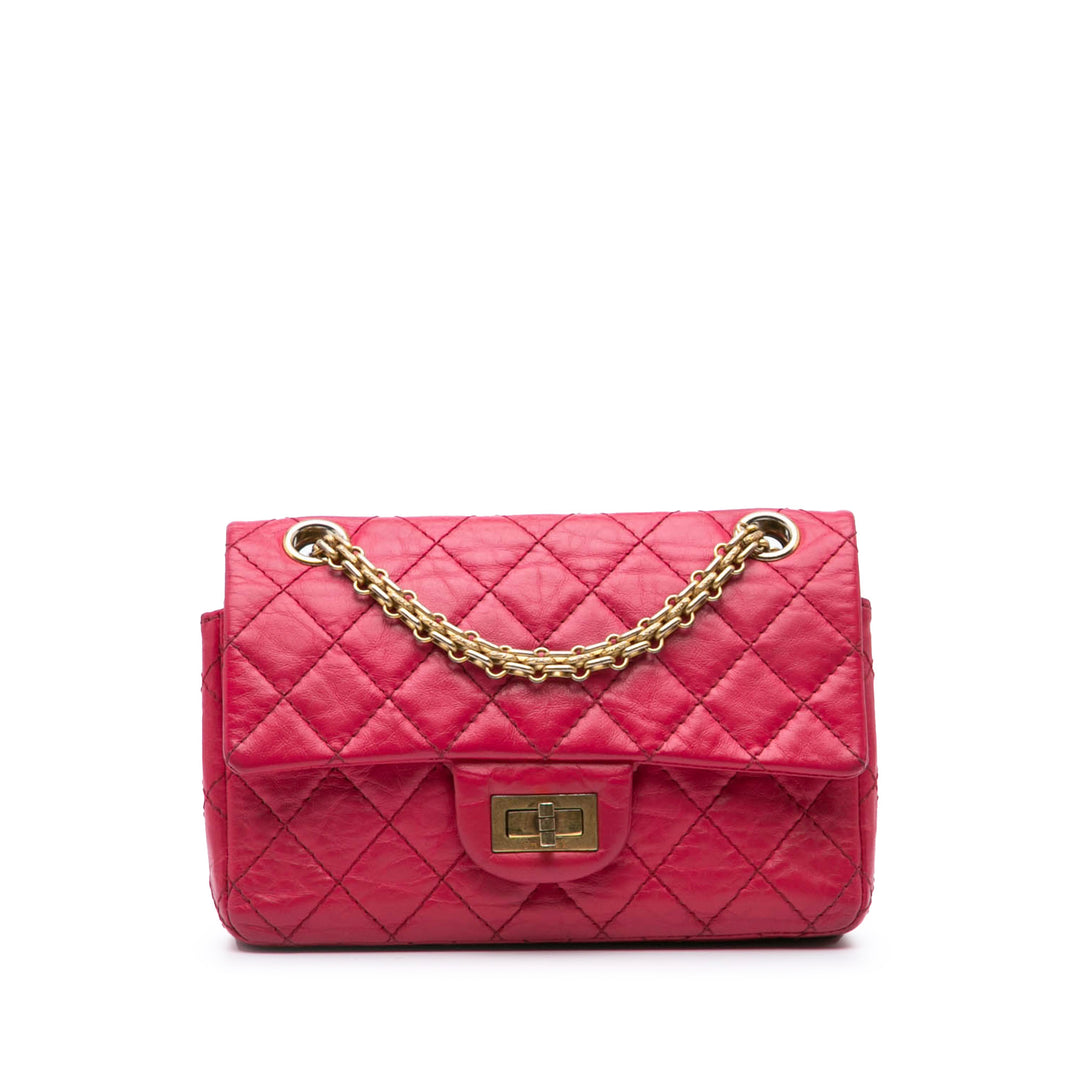 Mini Reissue 2.55 Calfskin Flap Pink - Gaby Paris