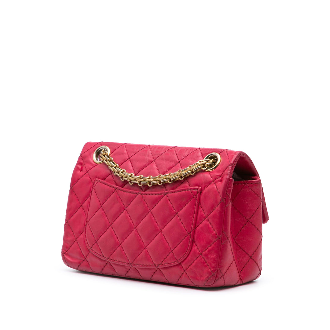 Mini Reissue 2.55 Calfskin Flap Pink - Gaby Paris