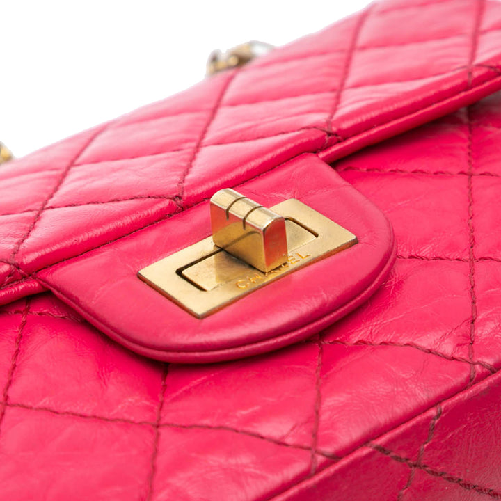Mini Reissue 2.55 Calfskin Flap Pink - Gaby Paris